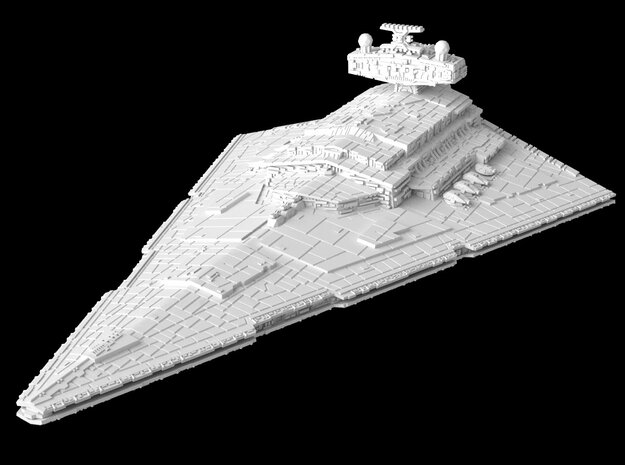 (Armada) Imperial I Star Destroyer in White Natural Versatile Plastic
