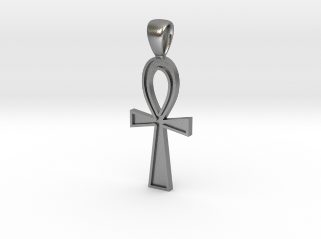 Ankh 5cm in Natural Silver