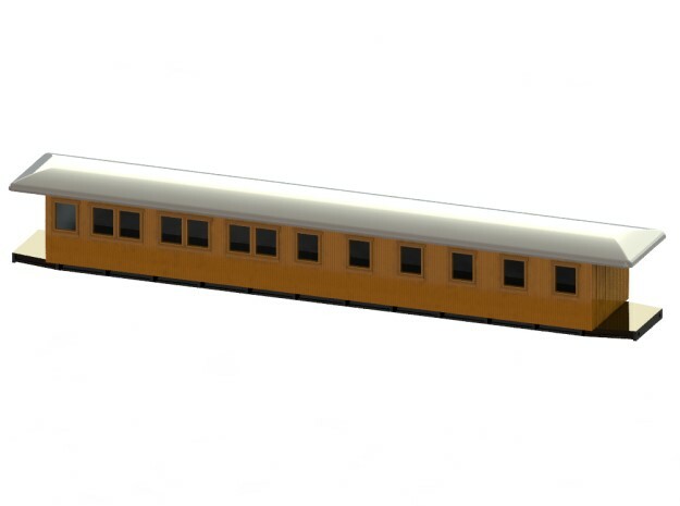 BCo3 - Swedish passenger wagon in Smooth Fine Detail Plastic