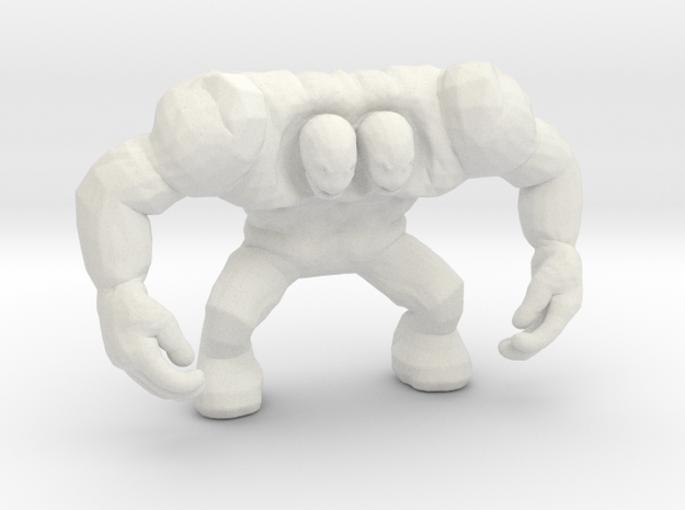 Volcanic Titan 54mm miniature model fantasy dnd rp in White Natural Versatile Plastic