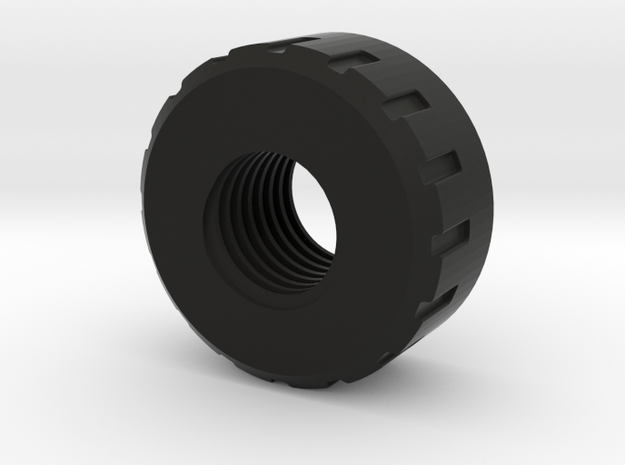 Delta 15 drill press stop nut (lower) - 1/2"-16 in Black Natural Versatile Plastic