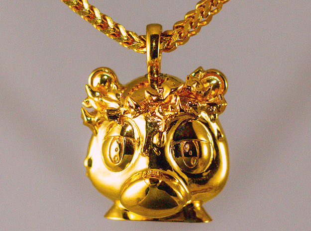 Yeezus Piece in 14k Gold Plated Brass