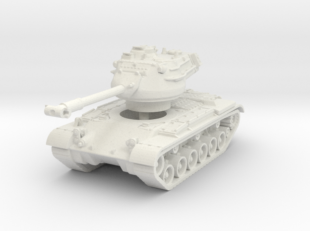 M47 Patton late 1/87 in White Natural Versatile Plastic