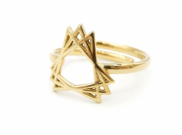 Sacred Creation Ring in Polished Brass: 7.75 / 55.875