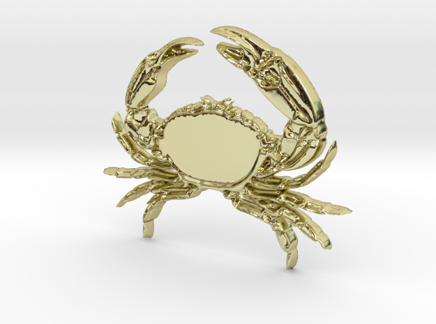 Creator Pendant crab in 18k Gold Plated Brass
