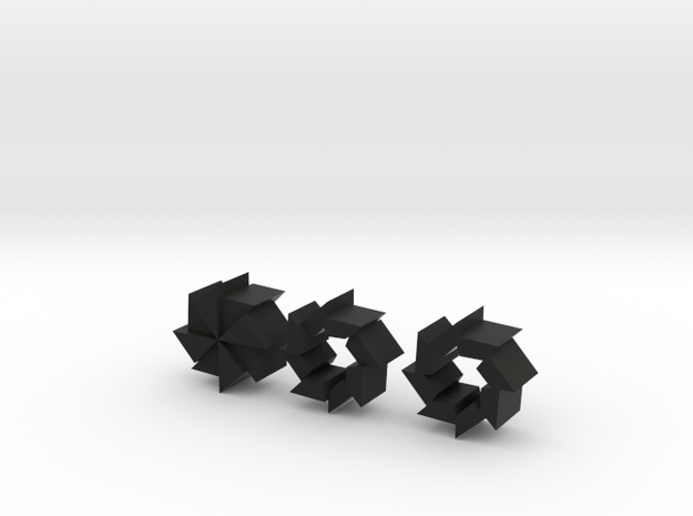 Geometry Dash Gravity Ball Pack 1 in Black Natural Versatile Plastic