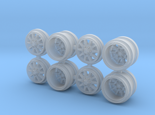 FF09 GL-D Greenlight Dually Driver Wheels in Smooth Fine Detail Plastic