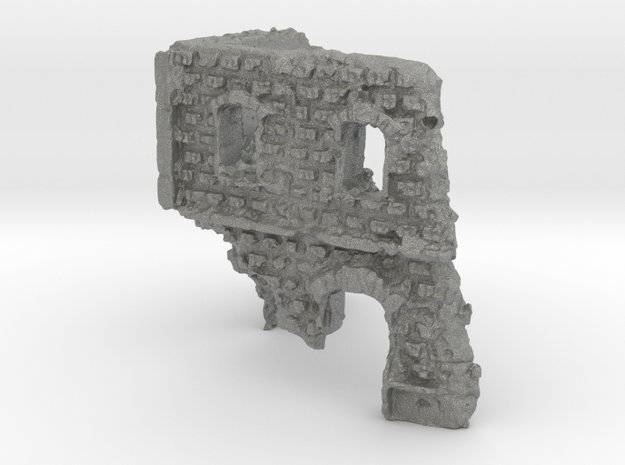 1/144 Stone Building Ruin in Gray PA12