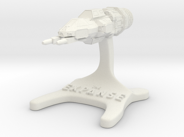 The Expanse Boardgame - Rocinante [30mm] in White Natural Versatile Plastic