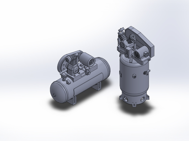 1/64 air compressors large in Tan Fine Detail Plastic
