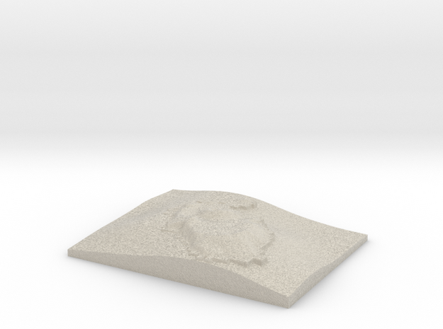 Model of Vulcano in Natural Sandstone