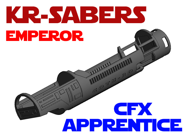 KR-Sabers Emperor - Apprentice Chassis CFX in White Natural Versatile Plastic