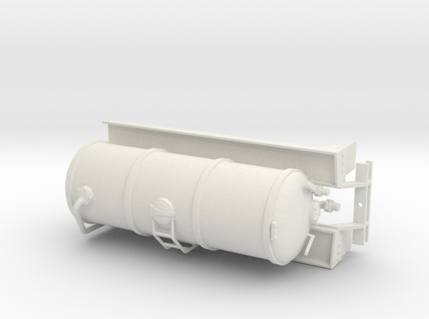 1/50th Liquid Manure Fertilizer tanker body in White Natural Versatile Plastic