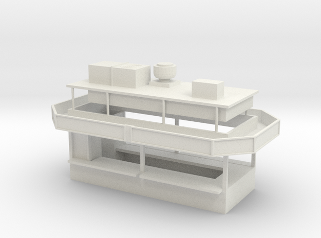 21' Food Trailer w angled awning in White Natural Versatile Plastic