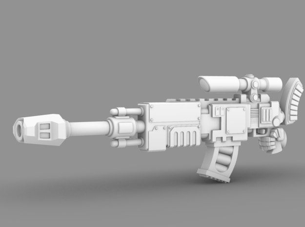 Space Knight V10 Sniper Nailer Rifle(Right) in Tan Fine Detail Plastic
