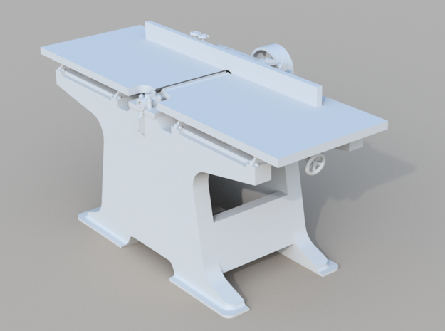Planer/Jointer O scale in Smooth Fine Detail Plastic