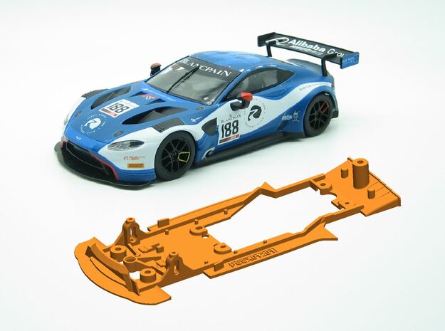 PSSX01201 Chassis Scalextric Aston Martin Van GT3 in White Natural Versatile Plastic