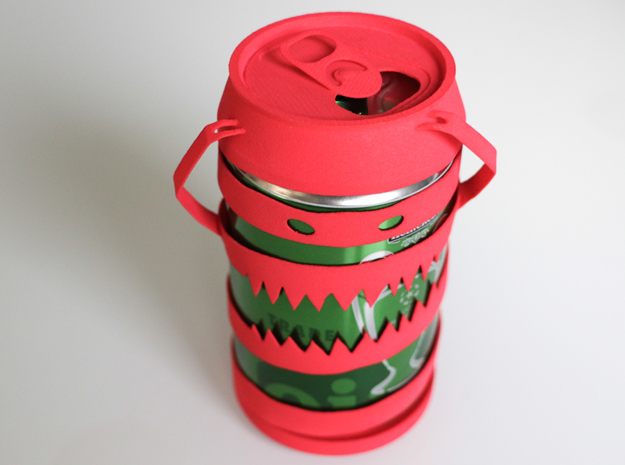 Cannibal Can in Red Processed Versatile Plastic