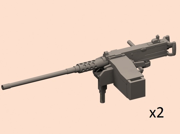 1/35 M2 Browning machinegun x2 in Tan Fine Detail Plastic