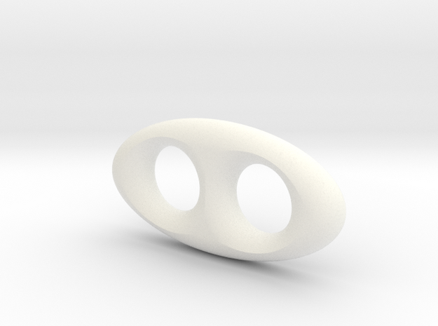 Scarf Holder No 1 (S) in White Processed Versatile Plastic