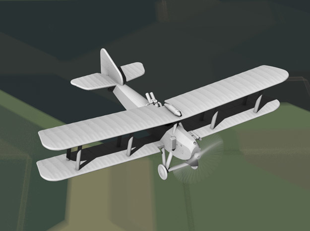 Armstrong-Whitworth F.K.8 (late, multiscale) in Gray PA12: 1:144