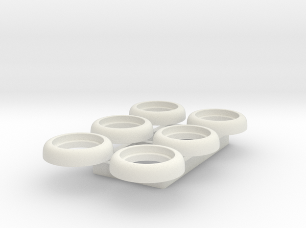 Small Axial Lens Holder - Multiples in White Natural Versatile Plastic