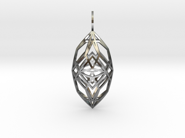 Cocoon of Light (Double Domed) in Polished Silver