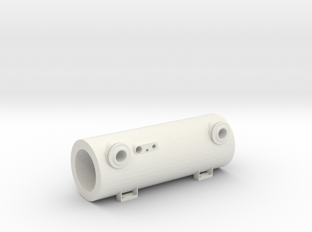 3/4" Scale Elesco Feed Water Heater Bundle in White Natural Versatile Plastic