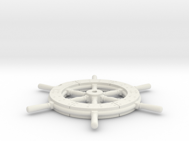 Higgins wheel 24th scale in White Natural Versatile Plastic