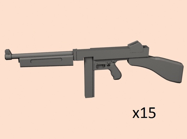 1/24 Thompson M1  in Tan Fine Detail Plastic