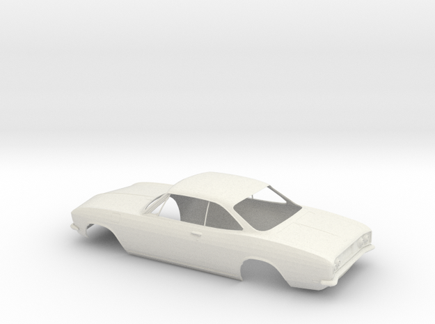 1/16 1969 Chevrolet Corvair Monza Open Shell in White Natural Versatile Plastic