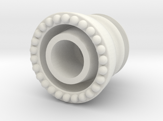 Mini Insulator in White Natural Versatile Plastic: Small