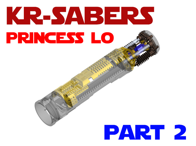 KR-Sabers Princess LO - Master Part2 in White Natural Versatile Plastic