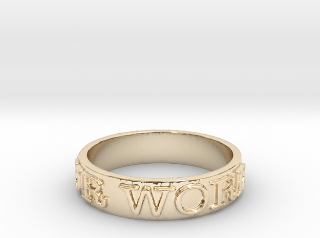 Be Your Word (Size 7) in 14K Yellow Gold
