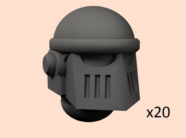 28mm Astrowarrior M2 helmets in Tan Fine Detail Plastic