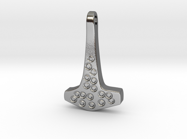 Hammer Pendant from Humberside Leconfield in Polished Silver