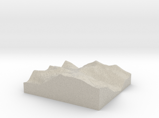 Model of Passo Stelvio in Natural Sandstone
