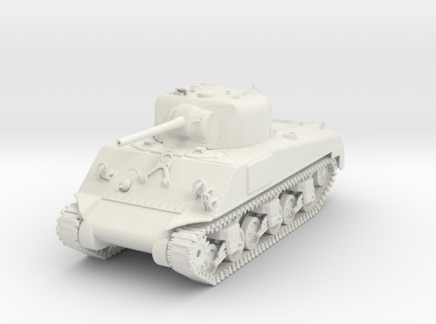 1/72 Scale M4A4 Sherman Tank High Detail in White Natural Versatile Plastic