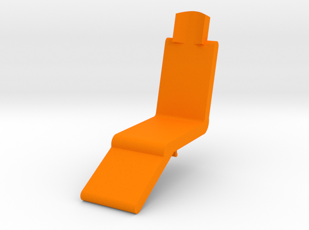 Starcom - Blast Track - Turret Seat in Orange Processed Versatile Plastic
