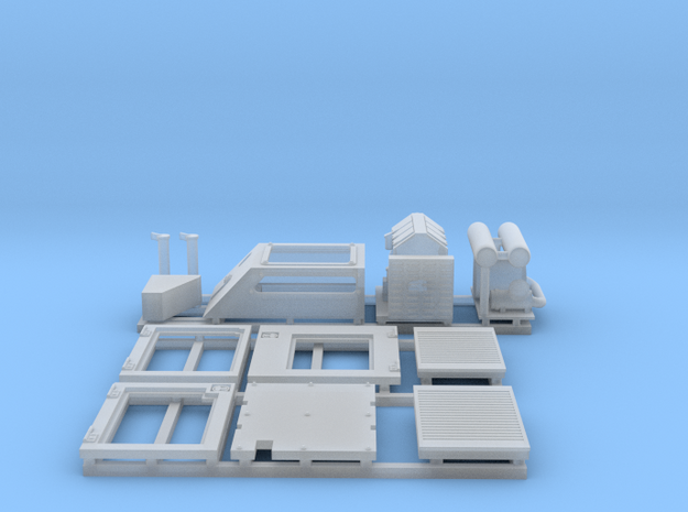 1:50 20Ton Powerpack doors and detail parts in Smooth Fine Detail Plastic