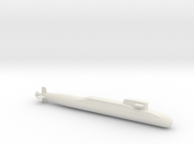 1/600 Scale Xia class Type 092 Chinese Submarine in White Natural Versatile Plastic