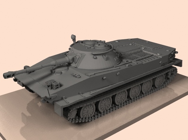 1/87 PT-76 tank in Tan Fine Detail Plastic