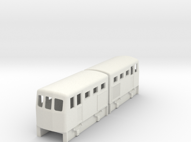 009 double diesel loco to fit 2 off Kato 103 in White Natural Versatile Plastic