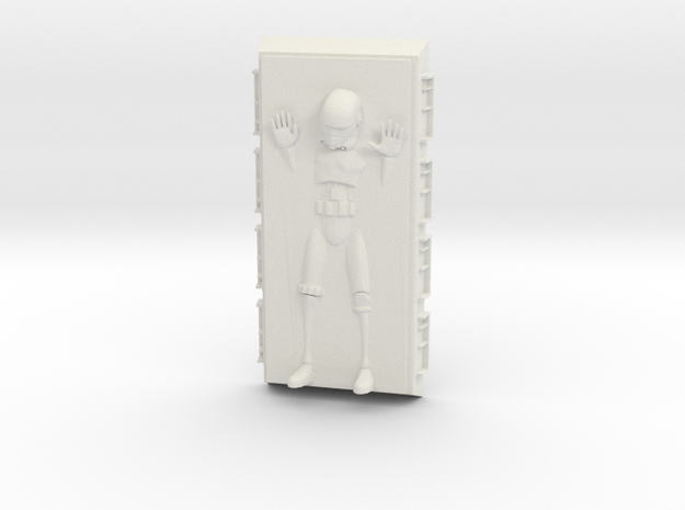 Stormtrooper in Carbonite (Star Wars Legion) in White Natural Versatile Plastic