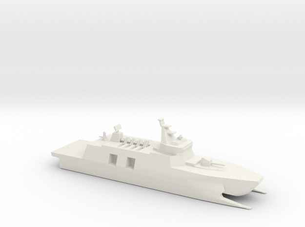 1/700 Scale Tuo Chiang II Corvette in White Natural Versatile Plastic