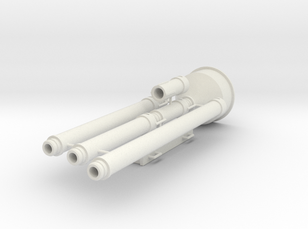 Tremie pipe set for 1500mm piles - scale 1/50 in White Natural Versatile Plastic
