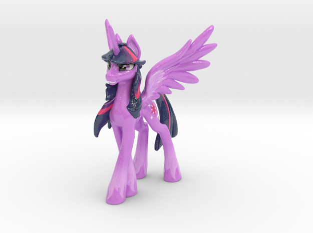 Twilight Sparkle (Classic, 16.5 cm / 6.5 in tall) in Glossy Full Color Sandstone