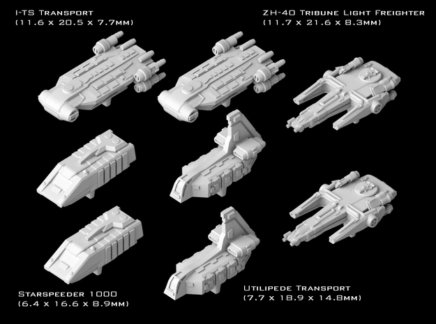(Armada) Galaxy's Edge Transport Set in Tan Fine Detail Plastic