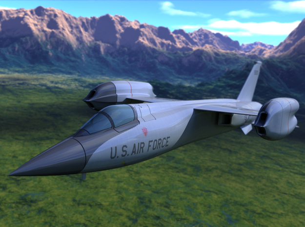 Bell XF-109 U.S. VTOL Prototype Jet Fighter in Gray PA12