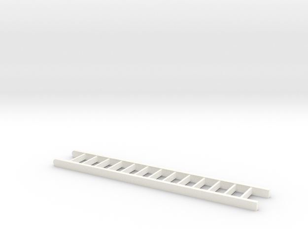 Ladder 12 Scale Feet in White Processed Versatile Plastic: 1:18
